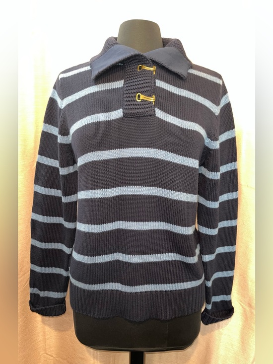 Lauren Ralph Lauren Sweaters - Lauren Ralph Lauren Navy and Light Blue Striped Turtleneck Sweater